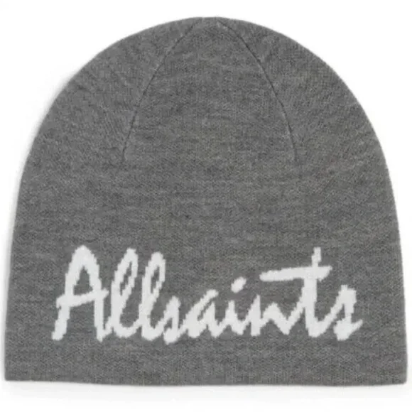 All Saints Hat Beanie Marled Wool Blend Rib Cuff Outdoor Fall Winter Streetwear All Saints | Accessories | All Saints Marled Beanie Knit Hat  main image 3